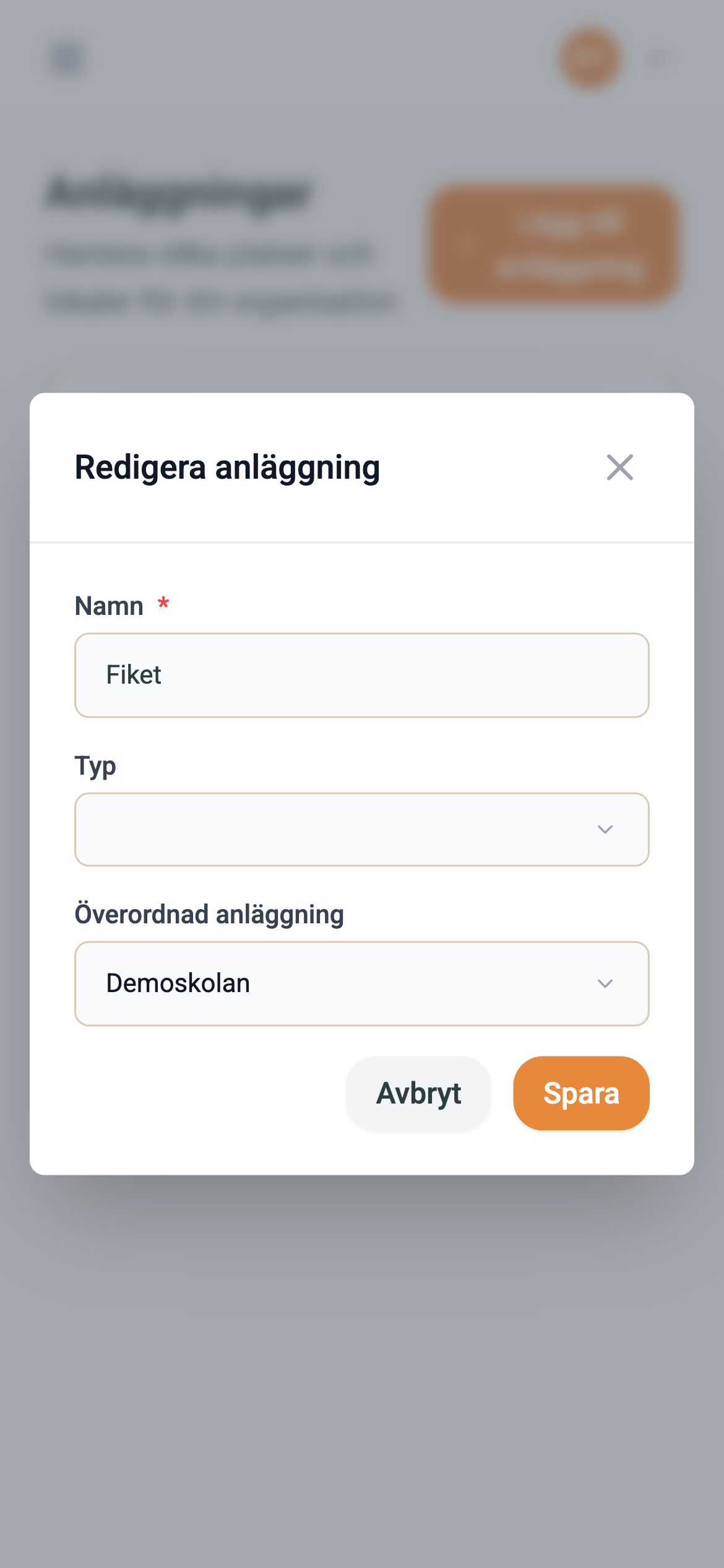 Redigera plats – mobilvy